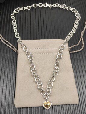David Yurman 925 Silver Necklaces with Original Pouch